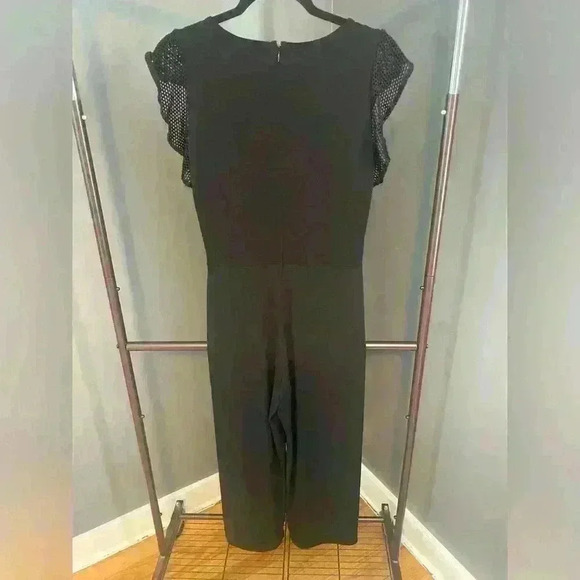 Michael Kors women’s black lace one piece pant set dressy formal trendy size S‎ - Picture 5 of 5
